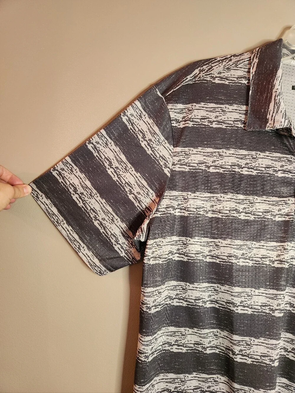Adidas Men’s Striped Golf Polo Size Large